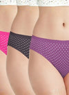 Dot Print Bikini Panties Cotton