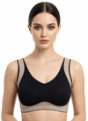 Padded Non-Wired Full Cup Striped Solid Bra