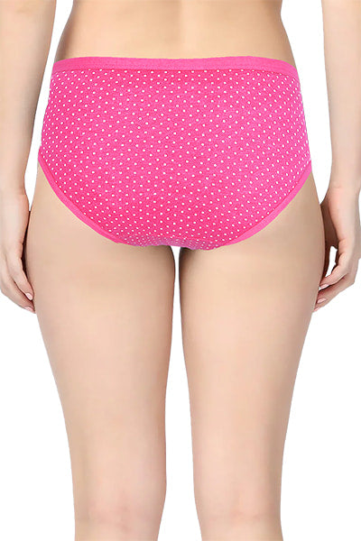 Dot Print Bikini Panties Cotton