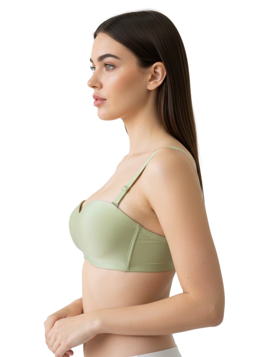 Invisi Lightly Padded Non-Wired Full Cup Multiway Backless T-Shirt Bra
