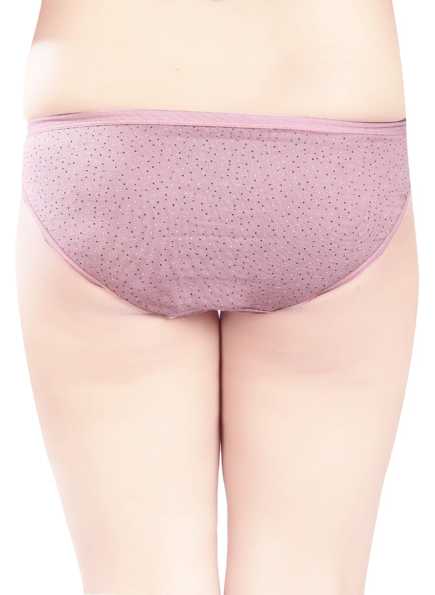 Low Rise Dot Print Cotton Panties