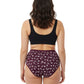High Waist Plus Size Hipster Cotton Printed Panty