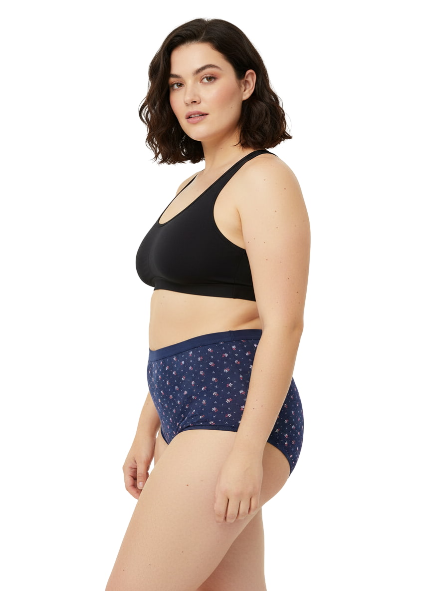 High Waist Plus Size Hipster Cotton Printed Panty Pack Of 3