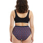 High Waist Geometric Print Plus Size Hipster Cotton  Panty Pack Of 3