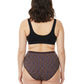 High Waist Geometric Print Plus Size Hipster Cotton  Panty Pack Of 3