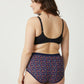 High Waist Geometric Print Plus Size Hipster Cotton  Panty Pack Of 3