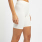 Cycling Shorts for woman in Cotton Stretchable pack of 2 (White And Skin)