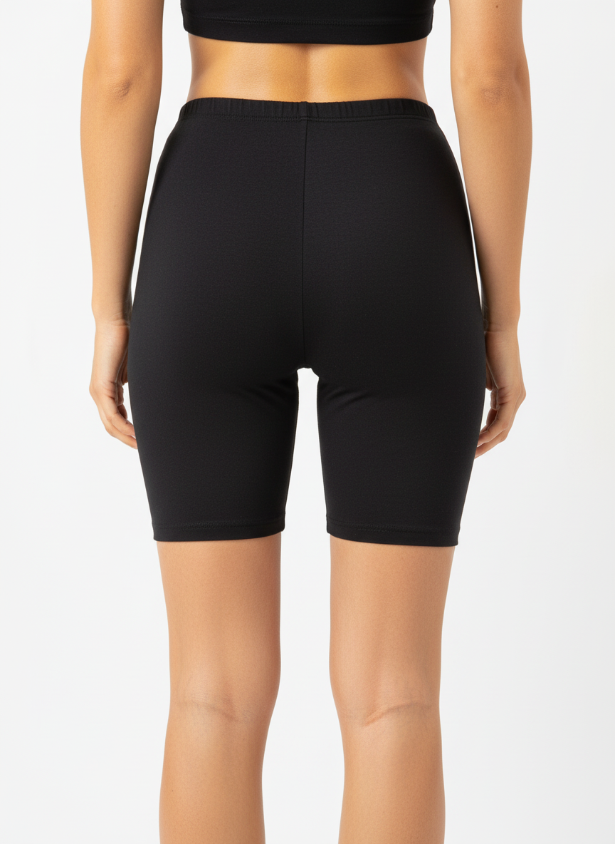 Cycling Shorts in Modal Cotton Supersoft Fabric Pack of 2 ( Skin,Black )