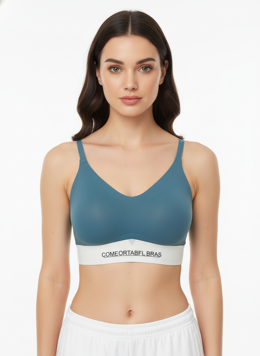 MEDIUM IMPACT PADDED SEAMLESS SPORTS BRA