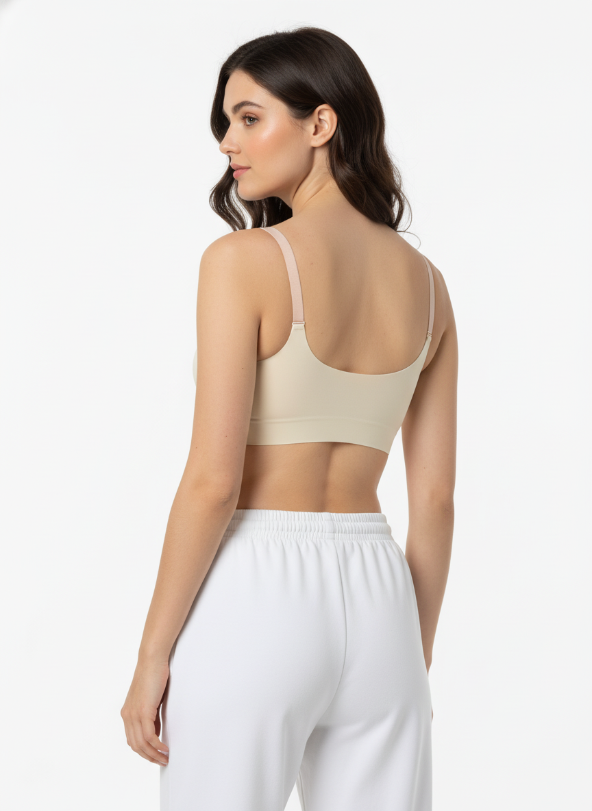 MEDIUM IMPACT PADDED SEAMLESS SPORTS BRA