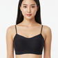 FULL COVERAGE PADDED STEPLES CRISSCROSS SPORTS BRA BLACK