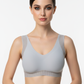 PADDED NON-WIRED FULL CUP STRIPED SOLID BRA