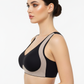 PADDED NON-WIRED FULL CUP STRIPED SOLID BRA