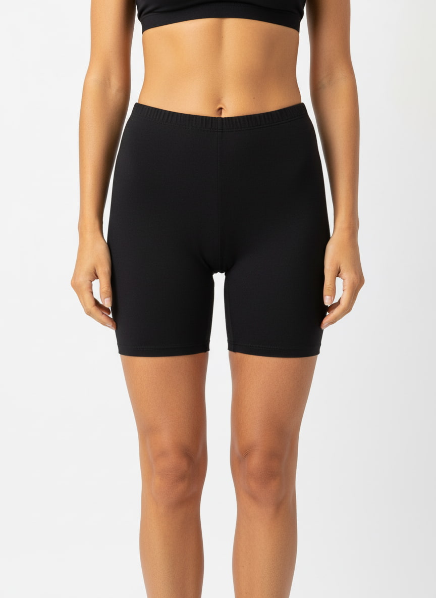 Cycling Shorts for woman in Cotton Stretchable pack of 2 (White And Black)
