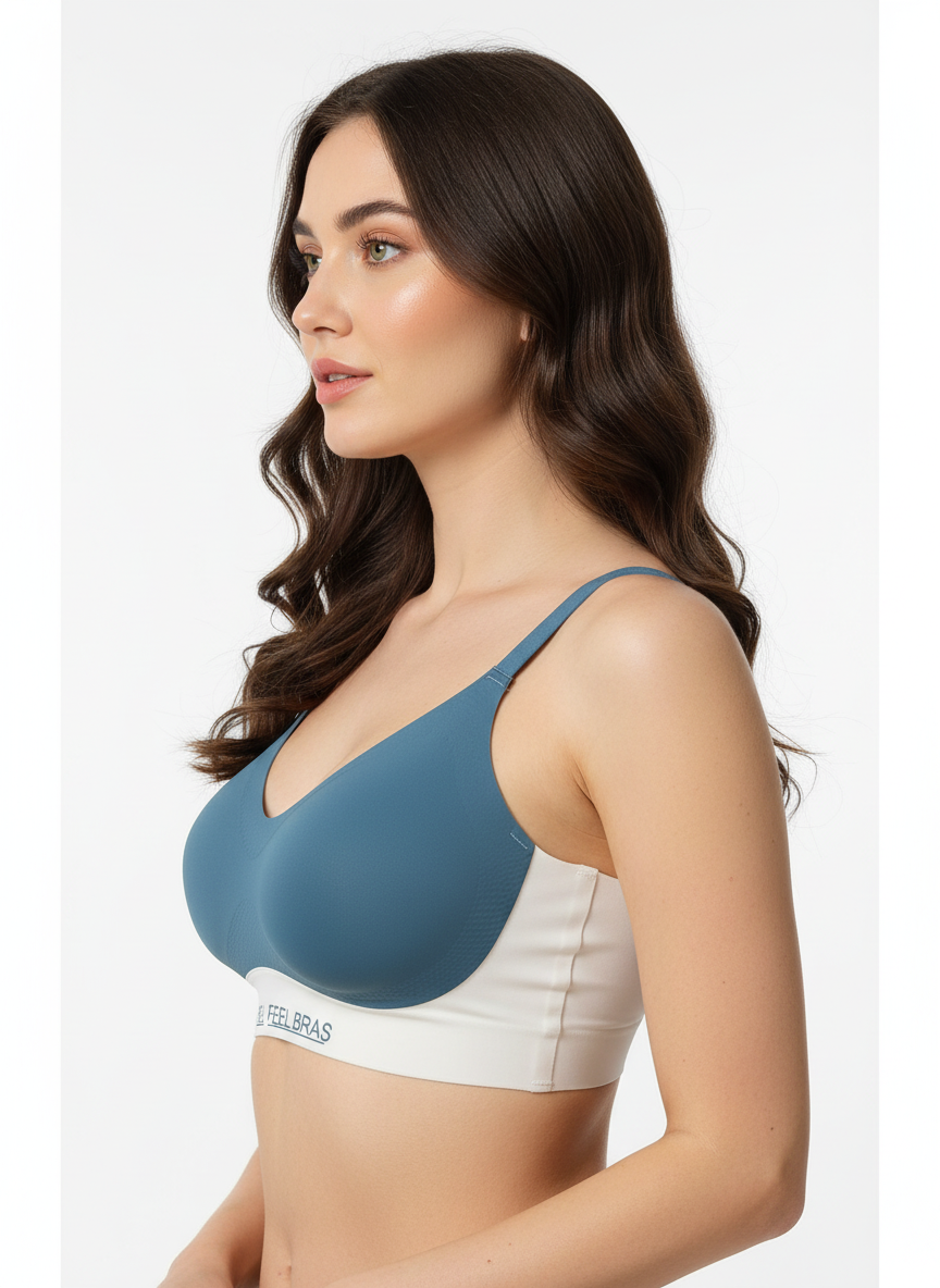 MEDIUM IMPACT PADDED SEAMLESS SPORTS BRA