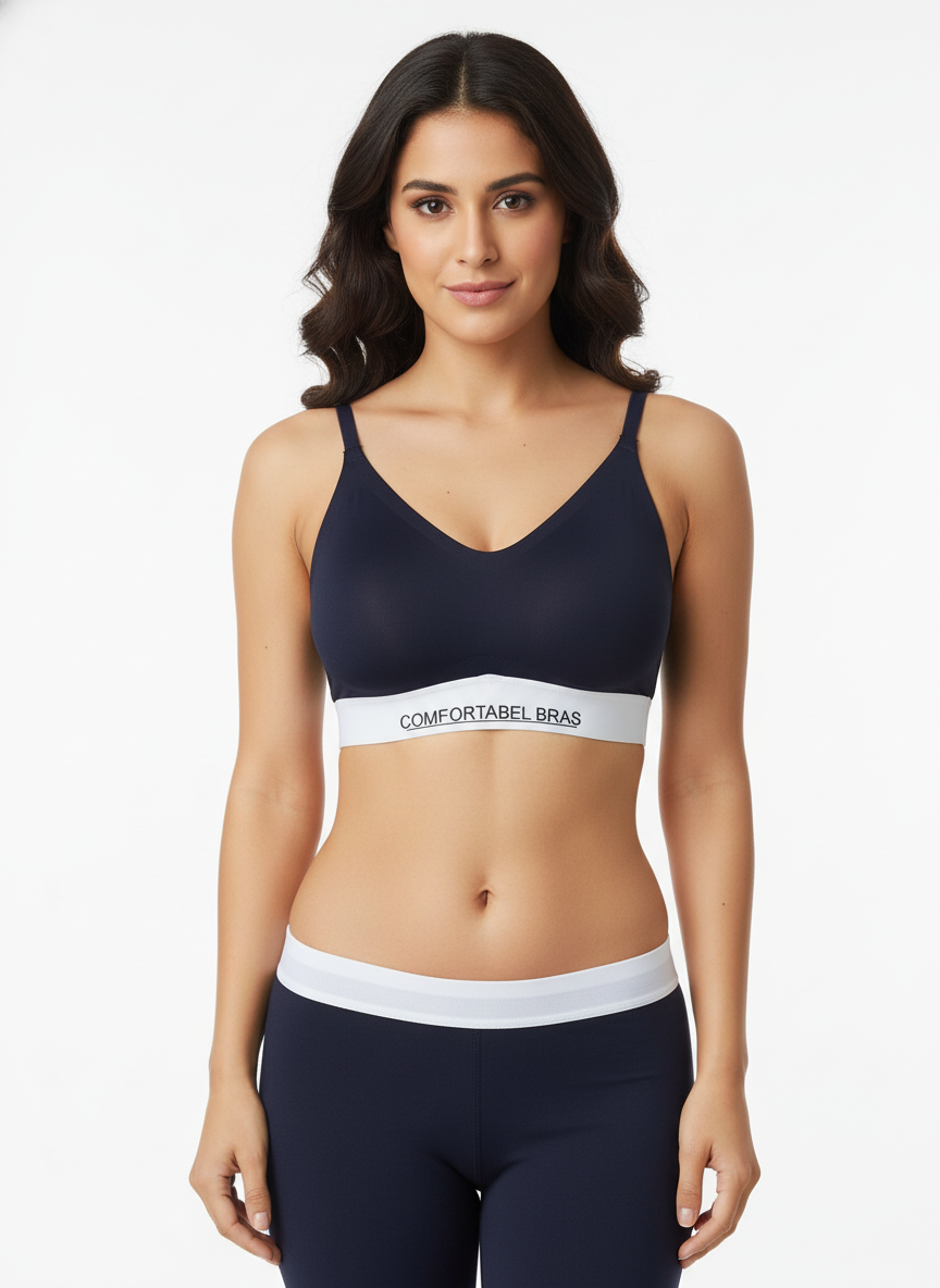 MEDIUM IMPACT PADDED SEAMLESS SPORTS BRA