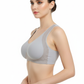 PADDED NON-WIRED FULL CUP STRIPED SOLID BRA
