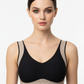 PADDED NON-WIRED FULL CUP STRIPED SOLID BRA